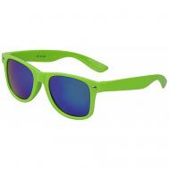 Солнцезащитные очки , вайфареры, оправа: пластик, с защитой от УФ, зеленый Street Soul