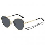 Солнцезащитные очки , кошачий глаз, оправа: металл, для женщин, золотой M Missoni