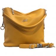 Сумка  повседневная, внутренний карман, желтый Gilda Tohetti