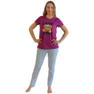 Пижама , размер 46, фиолетовый KOT TONI