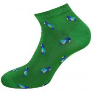 Мужские носки , 1 пара, укороченные, фантазийные, размер UNICA, зеленый Lui