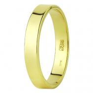 Кольцо обручальное , желтое золото, 585 проба, размер 19.5 Юверос
