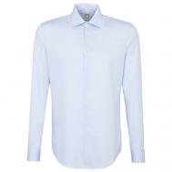 Рубашка , размер 45, голубой, белый Jacques Britt