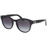 Солнцезащитные очки , оправа: пластик, градиентные, для женщин, черный Dolce&Gabbana