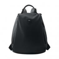Рюкзак , натуральная кожа, текстиль, внутренний карман, черный Giorgio Ferretti