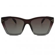 Солнцезащитные очки , оправа: металл, для женщин, коричневый Alese
