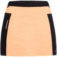 Юбка-шорты , на резинке, карманы, размер 36, оранжевый, розовый RUKKA