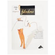 Колготки   Classic Oda Elegance, 40 den, размер 5, серый, бежевый FILODORO
