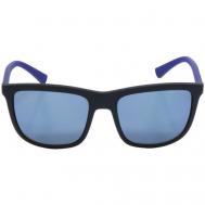 Солнцезащитные очки , прямоугольные, оправа: пластик, для мужчин, синий Armani Exchange