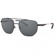 Солнцезащитные очки , квадратные, оправа: металл, черный Armani Exchange
