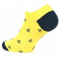 Мужские носки , укороченные, фантазийные, размер Unica (40-45), желтый Lui