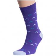 Мужские носки , 1 пара, размер 27 (41-43), фиолетовый MoscowSocksClub