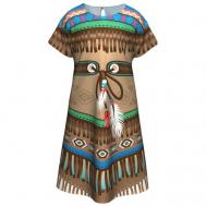 Детское платье девочки индейца (Скво) (14222) 158 см Bambolo