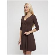 Платье , размер 50 (XL), коричневый Lunarable