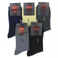 Мужские носки , 10 пар, классические, размер Универсальный, мультиколор Ивановский текстиль