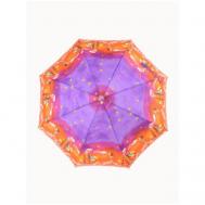 Зонт , механика, купол 90 см., для девочек, оранжевый, фиолетовый Zest