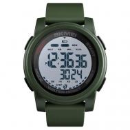 Наручные часы  мужские с шагомером 1469 - Army Green/White, белый, зеленый SKMEI