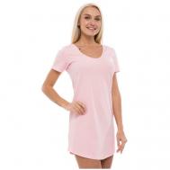Платье , хлопок, повседневное, полуприлегающее, мини, размер 46 (M), розовый Lunarable
