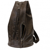 Сумка торба , фактура тиснение, серый, коричневый Apache