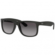Солнцезащитные очки , прямоугольные, оправа: пластик, градиентные, с защитой от УФ, черный Ray-Ban