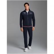 Костюм , олимпийка и брюки, силуэт прямой, карманы, размер 56, синий Red-n-Rock's