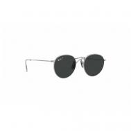 Солнцезащитные очки , круглые, оправа: металл, поляризационные, с защитой от УФ, серебряный Ray-Ban