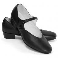 Туфли для народных танцев, цвет черный, размер 33 (длина стопы 22 см) Вариант