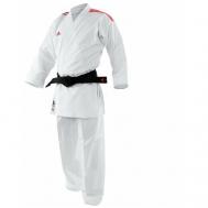 Кимоно  для карате  без пояса, сертификат WKF, размер 185, белый Adidas