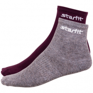 Носки , размер 35-38, серый, красный, 2 пары Starfit