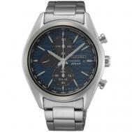 Наручные часы  Мужские Наручные часы  SSC801P1, серебряный, синий Seiko