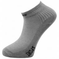 Мужские носки , укороченные, размер 27 (размер обуви 40-41), серый АЛЙША