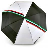 Зонт-трость , механика, купол 130 см., 8 спиц, черный FULTON