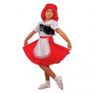 Карнавальный костюм "Красная шапочка" шапка, блузка, юбка, размер 34, рост 134 2717553 Страна Карнавалия