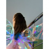 Большие светящиеся крылья феи, бабочки для детей, розовые Synergy