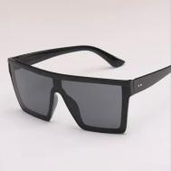 Солнцезащитные очки , квадратные, оправа: пластик, черный GH
