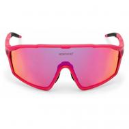 Солнцезащитные очки , ударопрочные, спортивные, устойчивые к появлению царапин, зеркальные, бордовый Northug