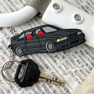 Брелок  для ключей, LADA, BMW, HONDA, TOYOTA / , гладкая фактура, BMW, черный Resource Stickers