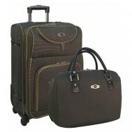 Комплект чемоданов , полиэстер, коричневый Borgo Antico