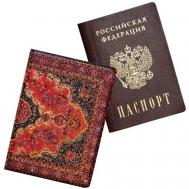Обложка для паспорта , бордовый Keks