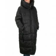 куртка  зимняя, силуэт прямой, стеганая, карманы, влагоотводящая, ветрозащитная, размер 60, черный Не определен