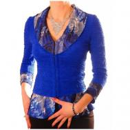 Блуза  , размер XL, синий TheDistinctive