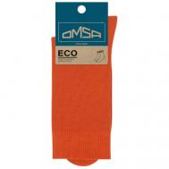 Мужские носки , 1 пара, классические, нескользящие, размер 45-47(29-31), оранжевый OMSA