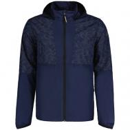 Куртка  для бега, силуэт прямой, складывается в карман, карманы, вентиляция, светоотражающие элементы, ветрозащитная, размер S, синий RUKKA