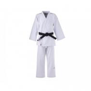 Кимоно  для дзюдо  без пояса, сертификат IJF, размер 190, белый Adidas