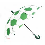 Зонт-трость , полуавтомат, купол 76 см., прозрачный, для мальчиков, белый Real STar Umbrella