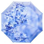 Зонт , автомат, 3 сложения, купол 96 см., 8 спиц, для женщин, голубой RainLab