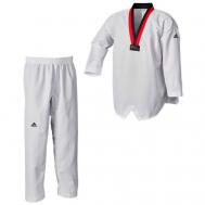 Кимоно  для тхэквондо  без пояса, сертификат WTF, размер 190, белый Adidas