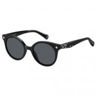 Солнцезащитные очки Max & Co., круглые, для женщин, черный MAX &amp; CO.