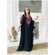Платье размер 44-52, черный Фатмафэшн