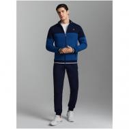 Костюм , куртка и брюки, повседневный стиль, прямой силуэт, размер 46, голубой Red-n-Rock's